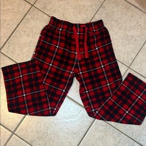 Arizona Jean Company Red and Black Plaid Kids Pajama Bottoms